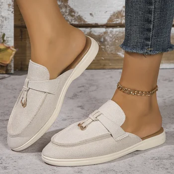 2024 New Women's Sneakers Flat Casual Shoes Slip on Ladies Loafers Plus Size 42 Vulcanized Shoes Walking Sneaker Women Slippers 1