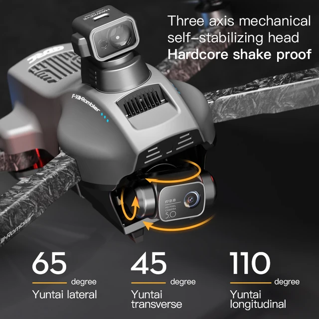 F13 GPS Drone 8K Professional EIS 3-Axis Anti-Shake Gimbal Drones 360° Obstacle Avoidance Brushless Quadcopter RC Distance 5KM 4