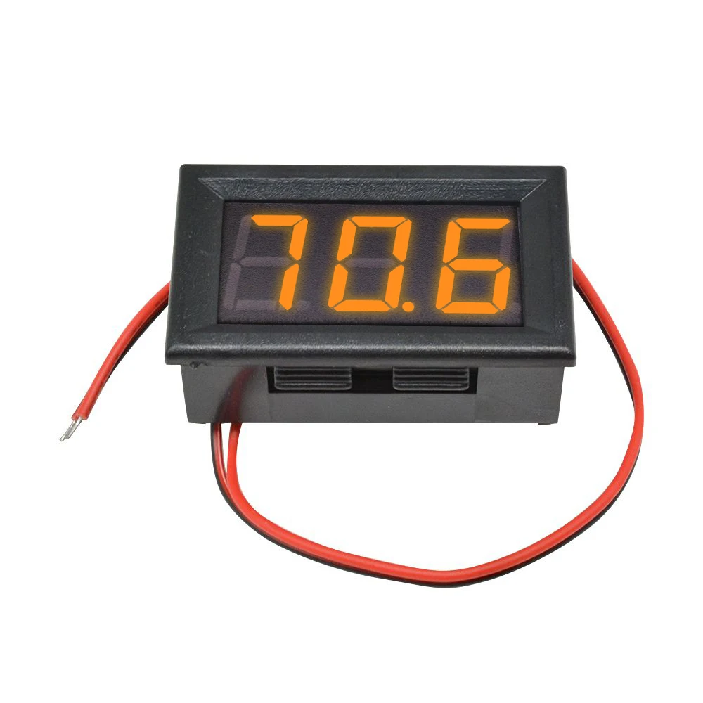AC 70-500V 0.56인치 LED 디지털 볼트미터 전압계 볼트 측정기 도구 2선식 빨강 초록 파랑 디스플레이 110V 220V DIY 0.56인치
