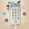 Baby Phone Toy Music Sound Telephone Sleeping Toys with Teether Simulation Toys Phone Infant Early Educational Toy Kids Gifts 4