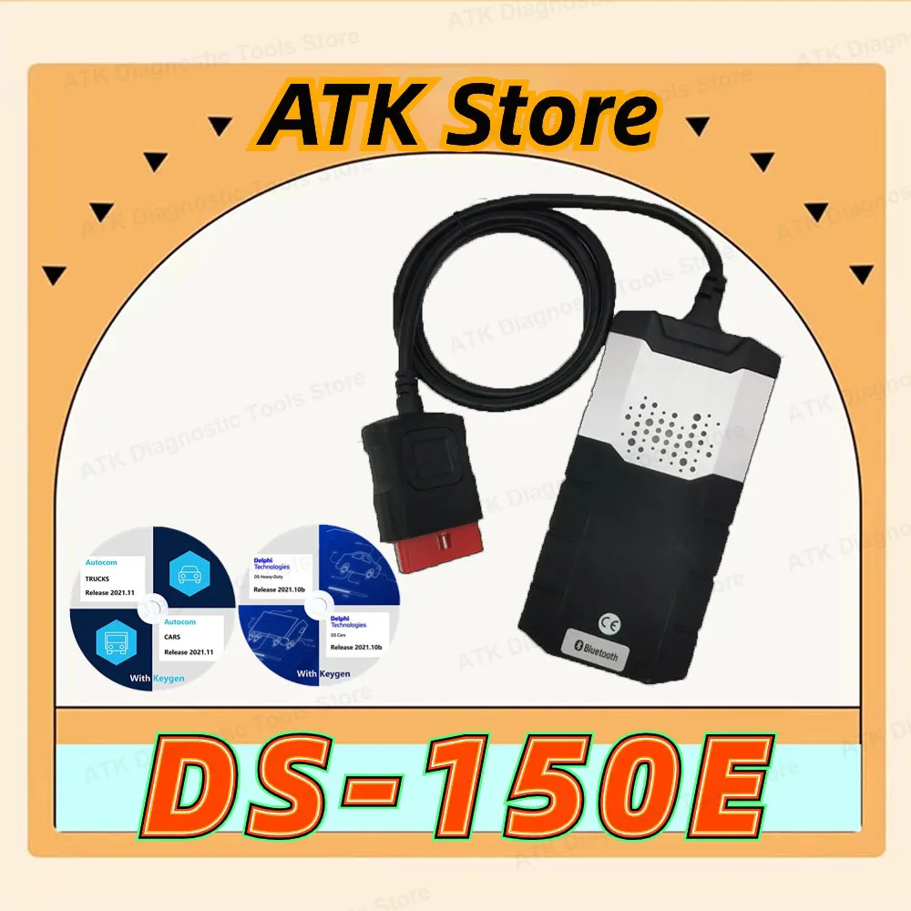 

Latest 2024 DS-150e auto-coms 2021.11 with keygen Del-phis 2021.10b with keygen Diagnostic tool OBD2 Compatible with Bluetooth