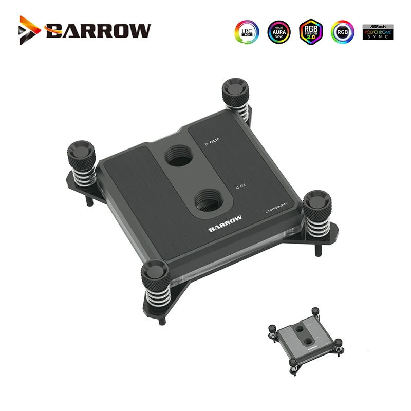 Bloco de Água da Cpu do Carrinho de Mão Servir para Intel Socket Lga1700 Lga1200 115x X99 X299 5v 3pin Luz Encabeçamento Processador Cooler Ltcb0304i