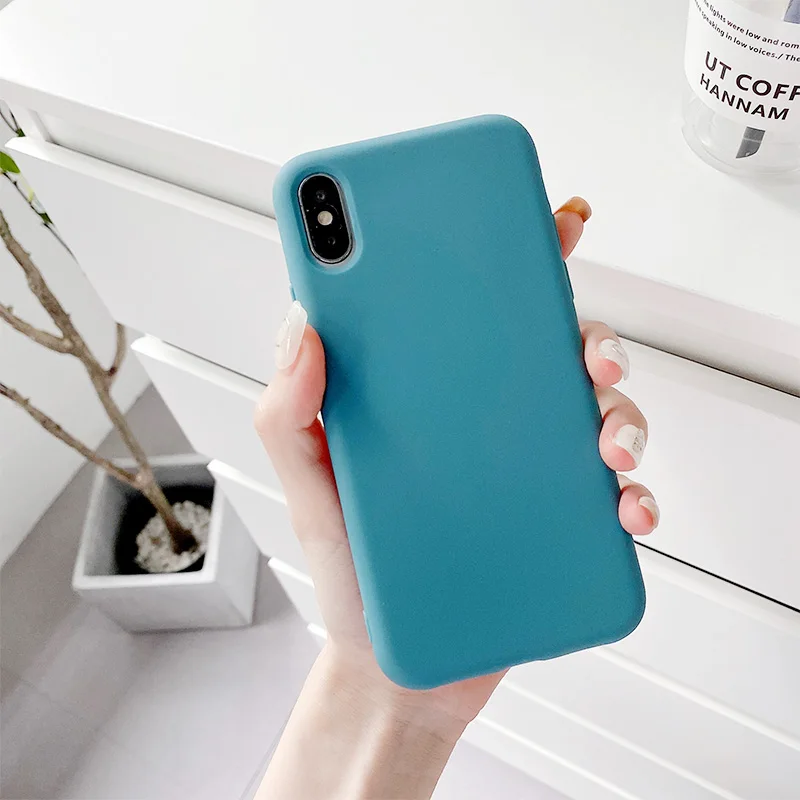 apple 13 case Candy Color Matte Case For iphone 13 12 Pro Max XS X XR 7 8 Plus 6 6S SE 2020 2022 Soft Silicone Shockproof Protection Cover iphone 13 cases