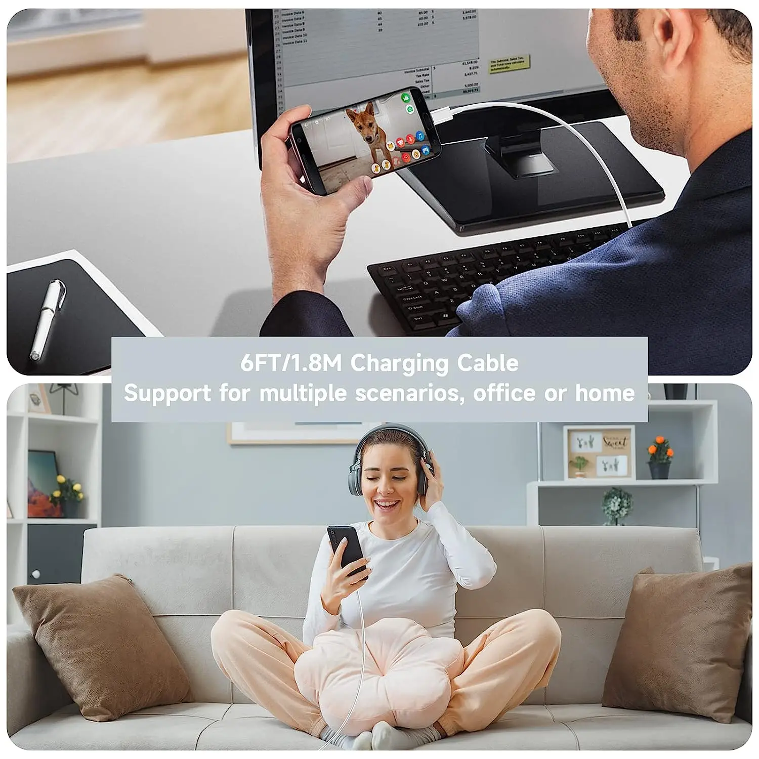 100W Type C Charging Cable Data Cord For Samsung Huawei Honor Xiaomi Redmi Oppo Vivo