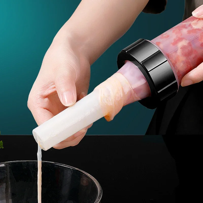 Sausage Stuffing Machine Sausage Stuffer Maker machine manual Meat Sausage Syringe Home Made Homemade Small Filler
