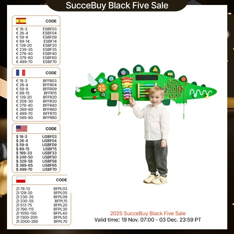 VEVOR Dinosaur Kids Busy Wall Board 11 Activity Panels Montessori Sensory Learning Toys for 3-12 Years Toddler Playroom Toy Gift