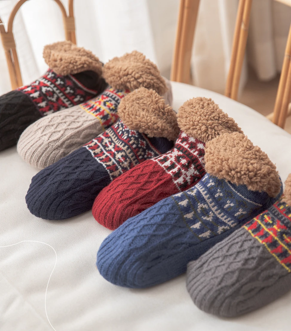 Botas Pantuflas De Lana Para Dormir Bota Pantufla Mujer Lana Oveja