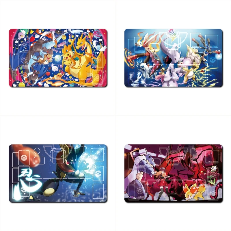 

Pokemon Charizard Xerneas Greninja Fennekin Animation Characters Single Table Mat Battle Pad Classics Anime Collection Cards Toy