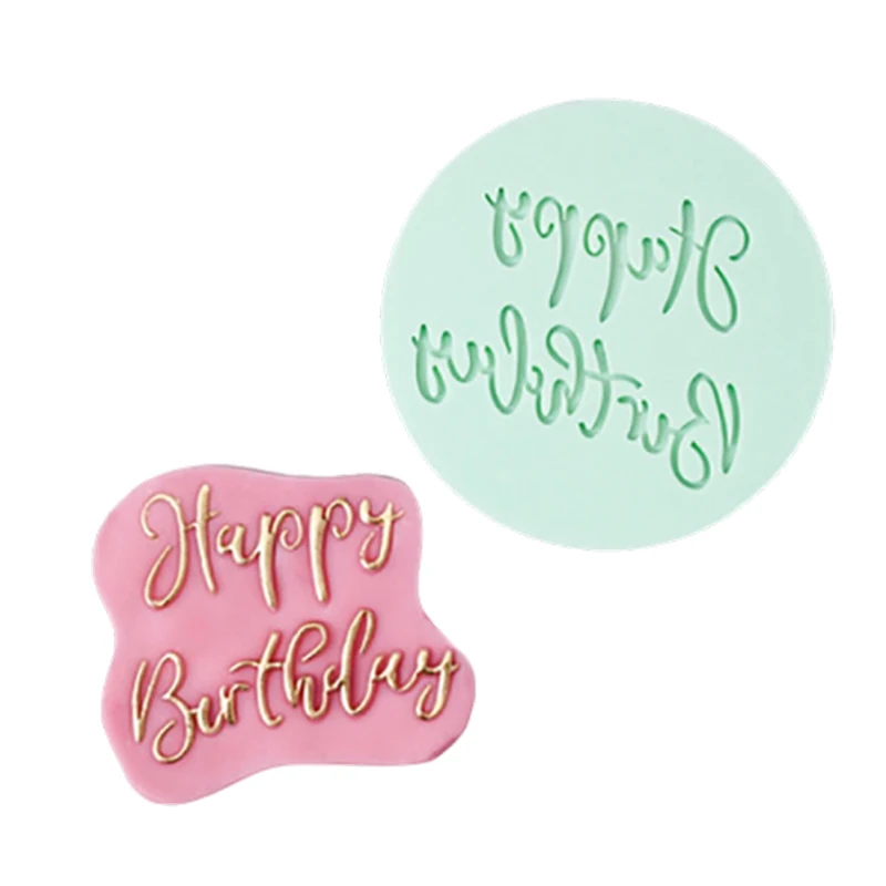 NEW Happy Mother Father's Day Thank You Letter Embossed Cutter Mold Cake/Cookie Cutter Stamp Fondant Cake Decorating Tools 