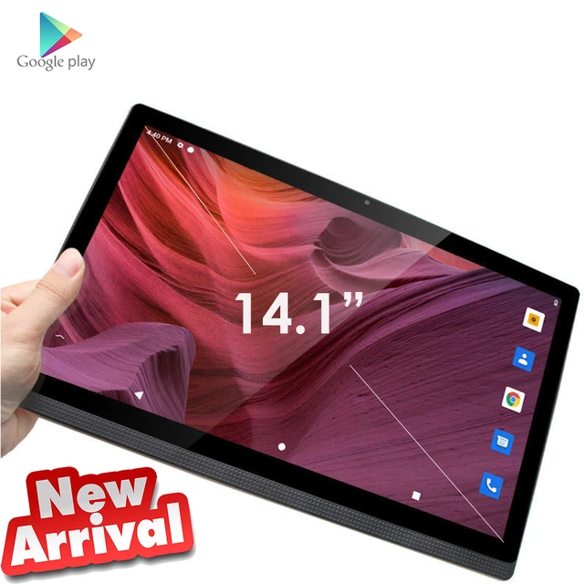 Tablette PC Android 12 avec grand écran, MTK6797 Deca-Core, 12 + 14.1 Go,  256*