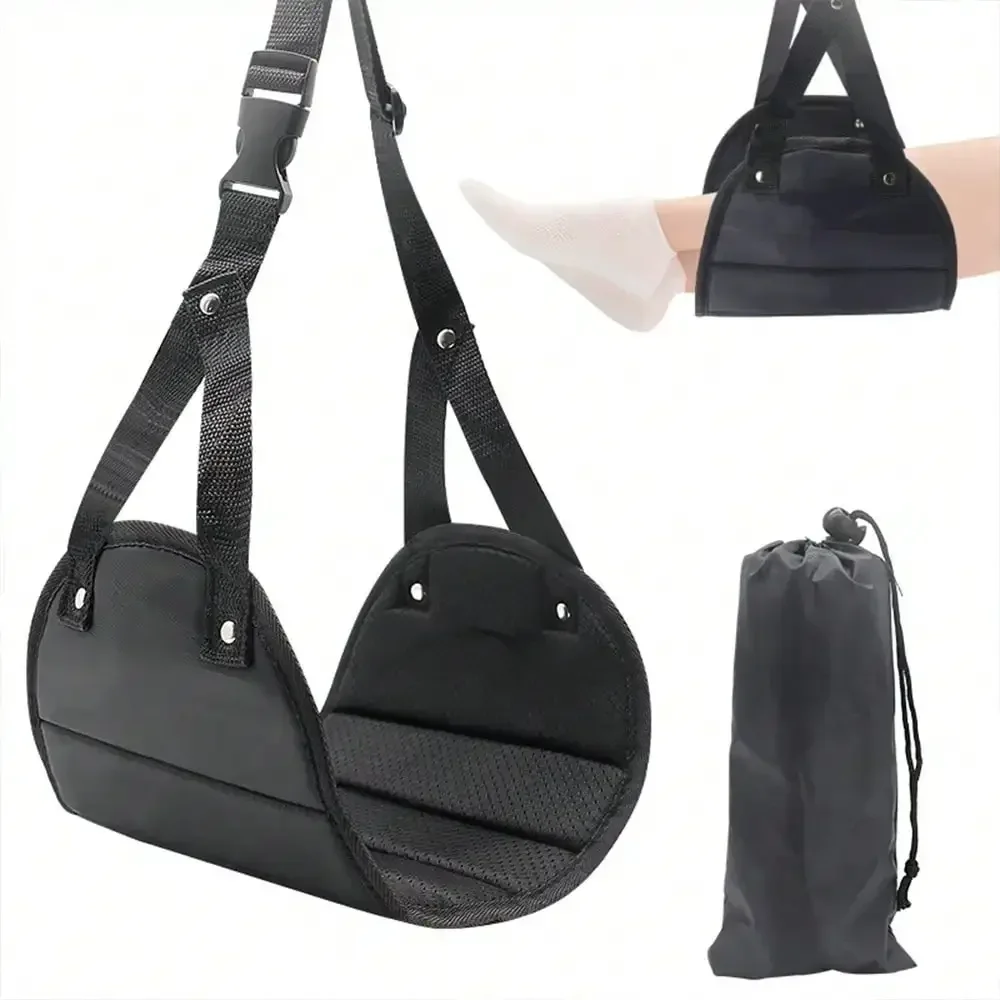 Travel Rest Hanging Footstool with Adjustable Straps Multifunctional Portable Hammock thumbnail 4