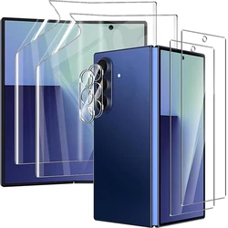 6 - in - 1 Soft Hydrogel TPU Camera Lens & Screen Protector - Galaxy Z Fold 8 Ultra (Clear)