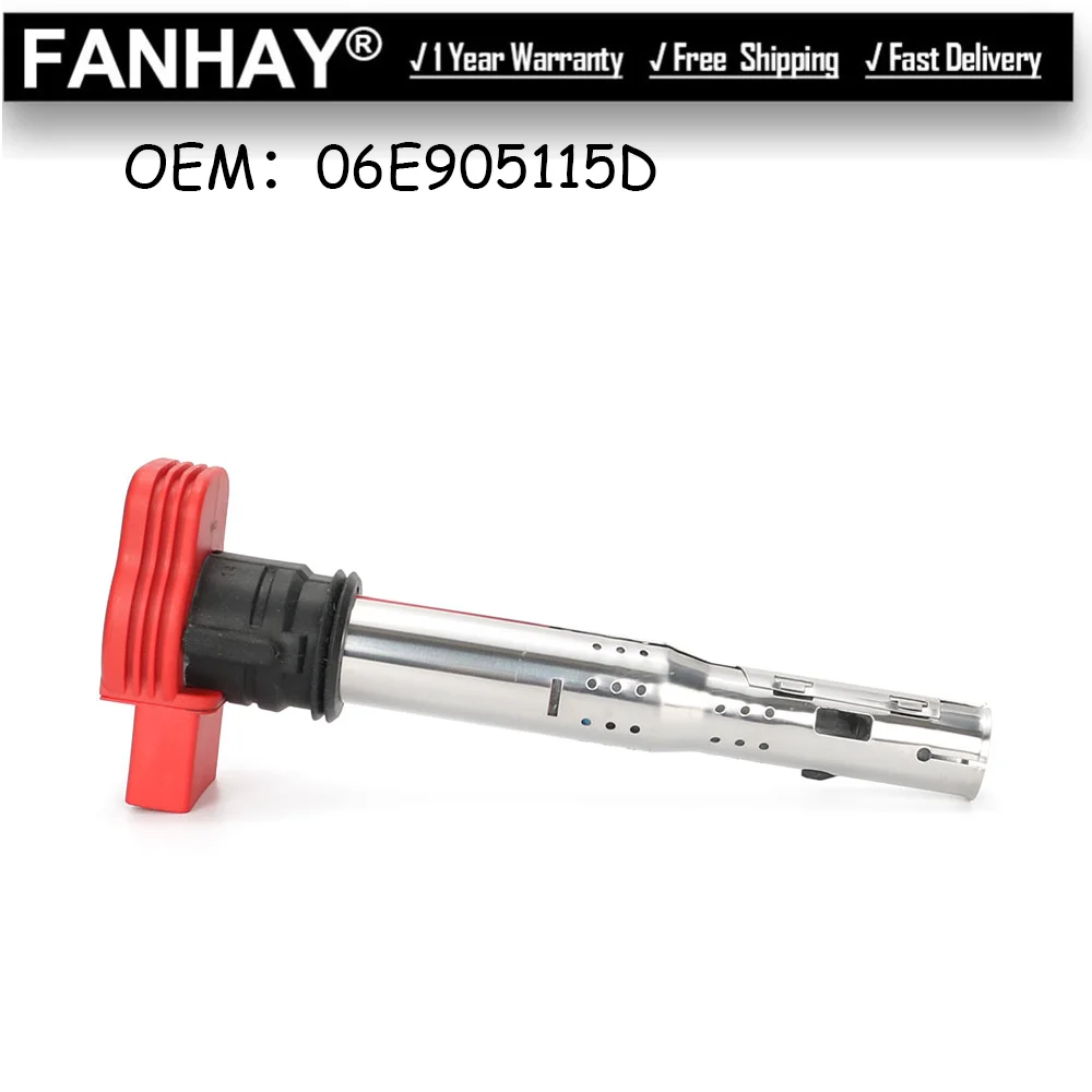 

Новая катушка зажигания для Audi A3 B7 B8 C7 Q5 TT для Volkswagen Golf Jetta Passat Beetle автозапчасти 06E905115D 06E905115E