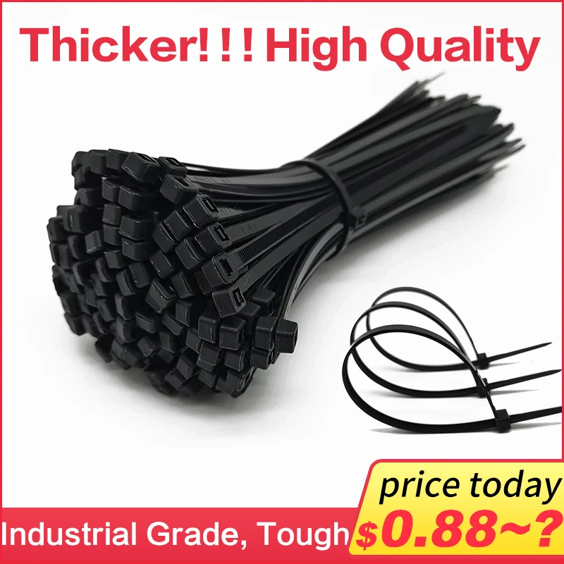 Cable ties and zip ties for industry