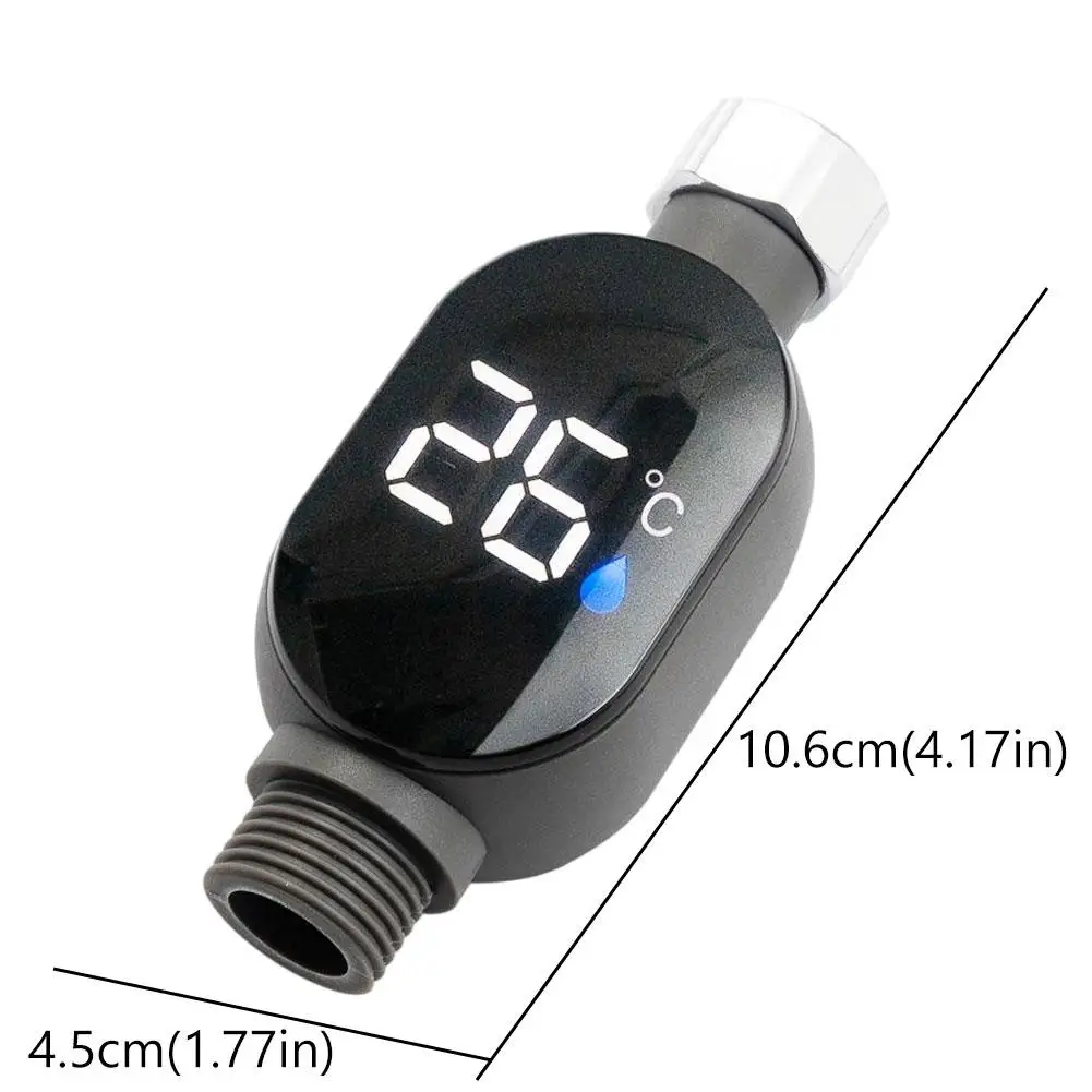 디지털 샤워 물 온도계 즉시 판독 LED 디스플레이, 0-99 ℃   방수 모니터,  목욕 안전 욕실 온도계