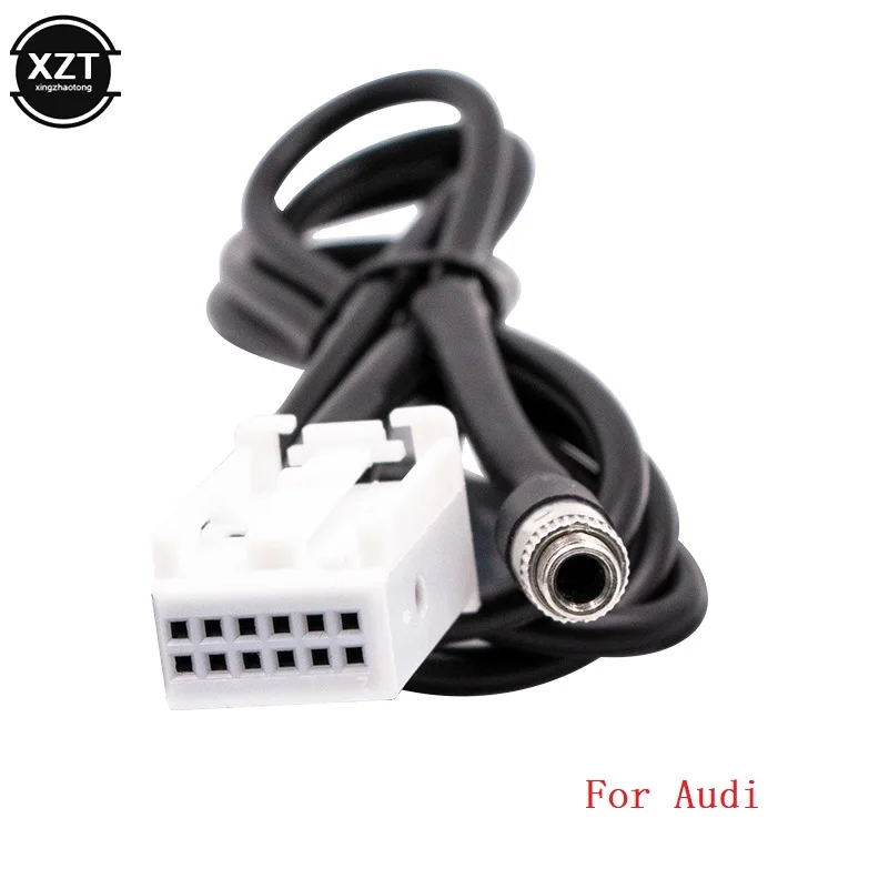 

Brand New Female 3.5mm AUX Cable Adapter Audio MP3 Input Cable Connector For Audi A3 TT A4 S4 A6 A8 A8L 2007-2014