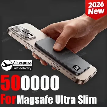 Power Bank Magnetico Wireless da 50000mAh, Ricarica Rapida PD22.5W, Batteria Esterna Portatile Sottile per Magsafe, Compatibile con iPhone e Samsung 2026