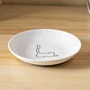 Ceramic Cat Plates with Silicone Anti Slip Pad Pet Bowl Snack Can Container 5