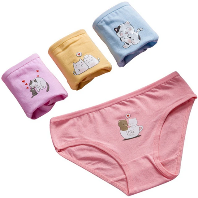 12pcs/lot New Girl Cotton Briefs Children Underwear Princess Girl Printing  Panties Kids Brief Comfortable Underpants Size 2t-10t - Panties - AliExpress