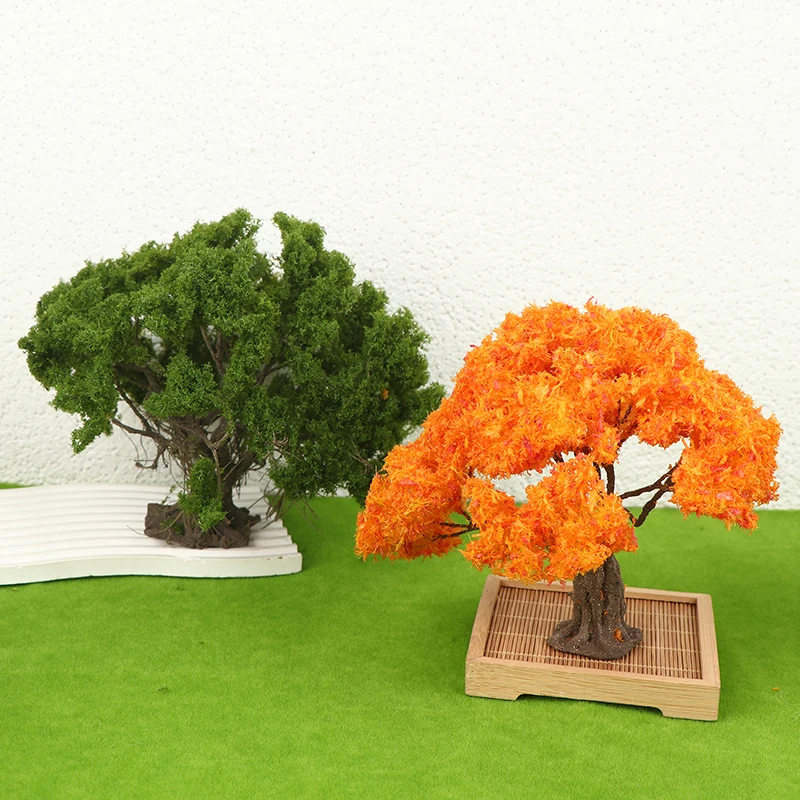 12/15cm 인형의 집 와이어 모델 나무 미니어처 조경 장식 모래 테이블 공원 풍경 DIY 재료