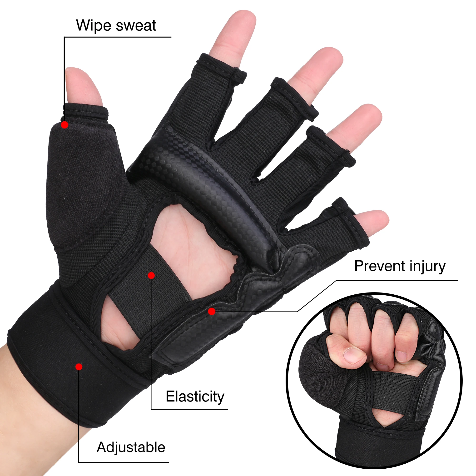 Taekwondo Gloves WTF Approve PU Leather Adult Kids MMA Boxing Glove Karate Martial Arts Kung Fu Protector Wing Chun Hand Guard