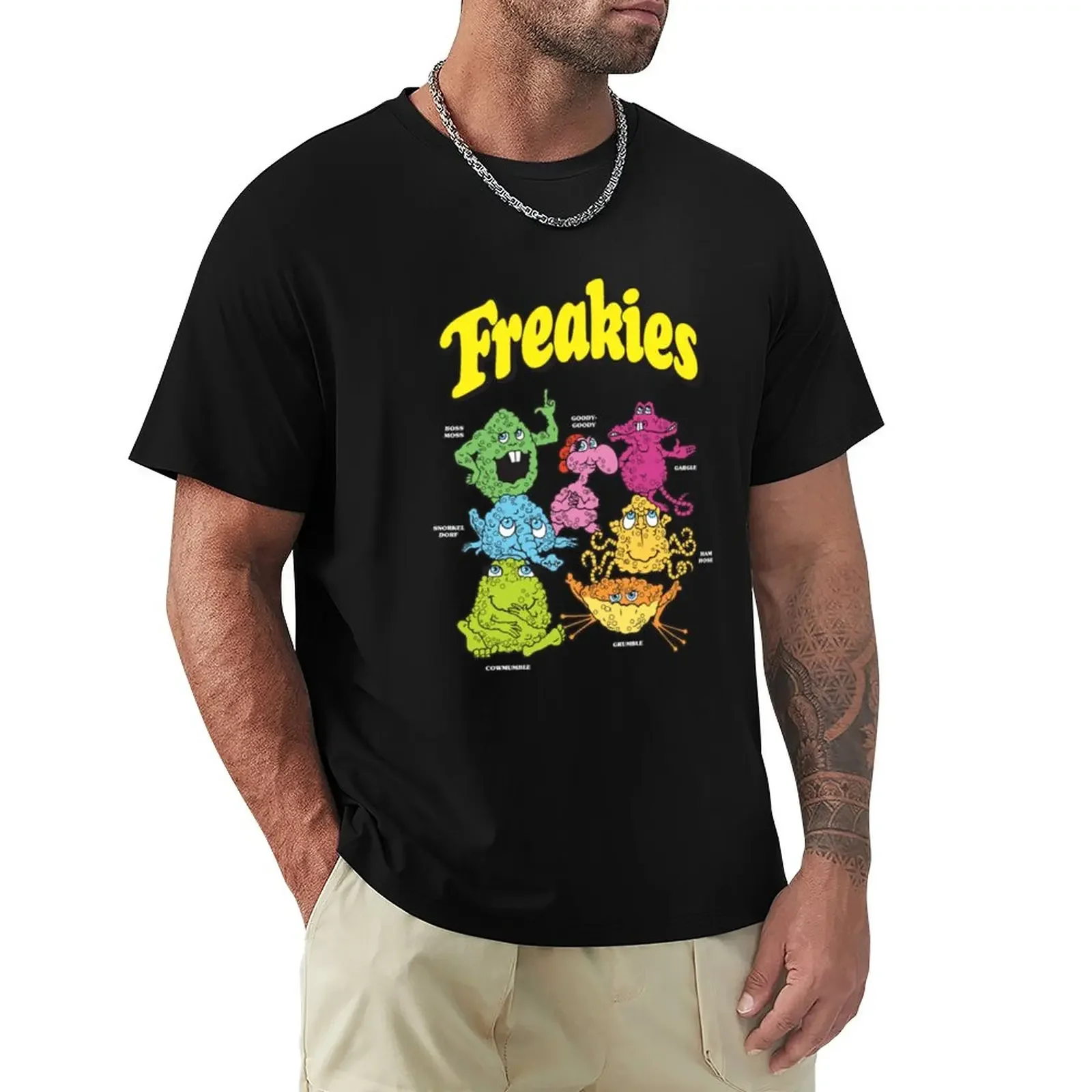 

Freakies Cereal Dark T-Shirt vintage clothes aesthetic clothes boys whites men t shirt