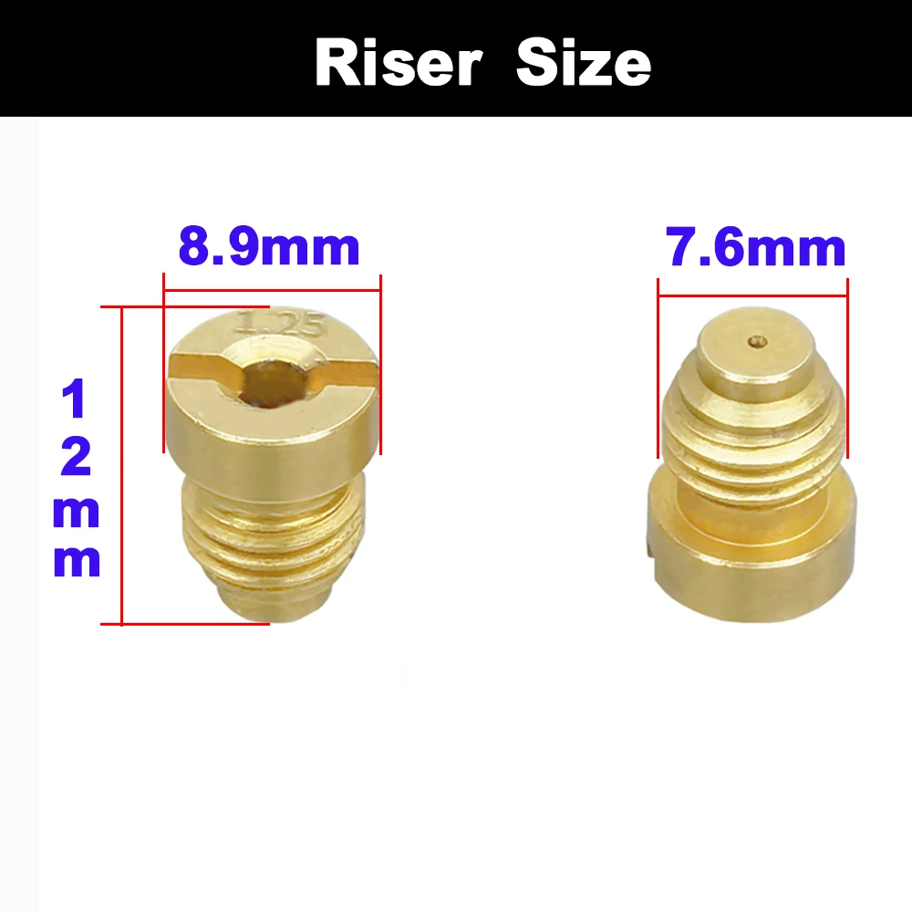 0.9mm-1.4mm Copper Core Snow Foam Cannon Orifice Nozzle Tips Thread High Pressure Foam Spray Gun Brass Replacement Nozzle Head 3