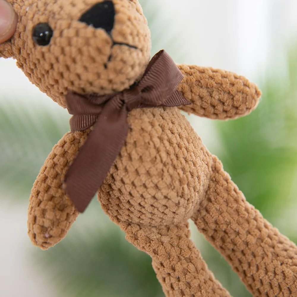 Super Cute Pineapple Bear Doll Keychain Stuffed Animal 16cm Soft Plush Stuffed Bear Animal Toy Creative Birthday Gift