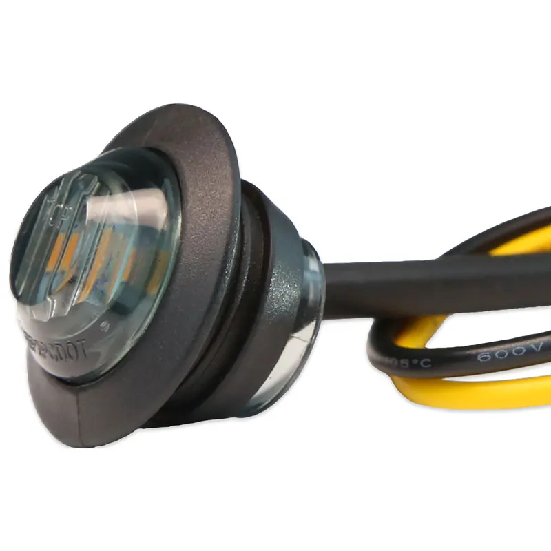 Feu De Position LED Avant Blanc - 12V Pour Remorque, Camping-Car, SUV, ATV (Lot De 4 LEDs)