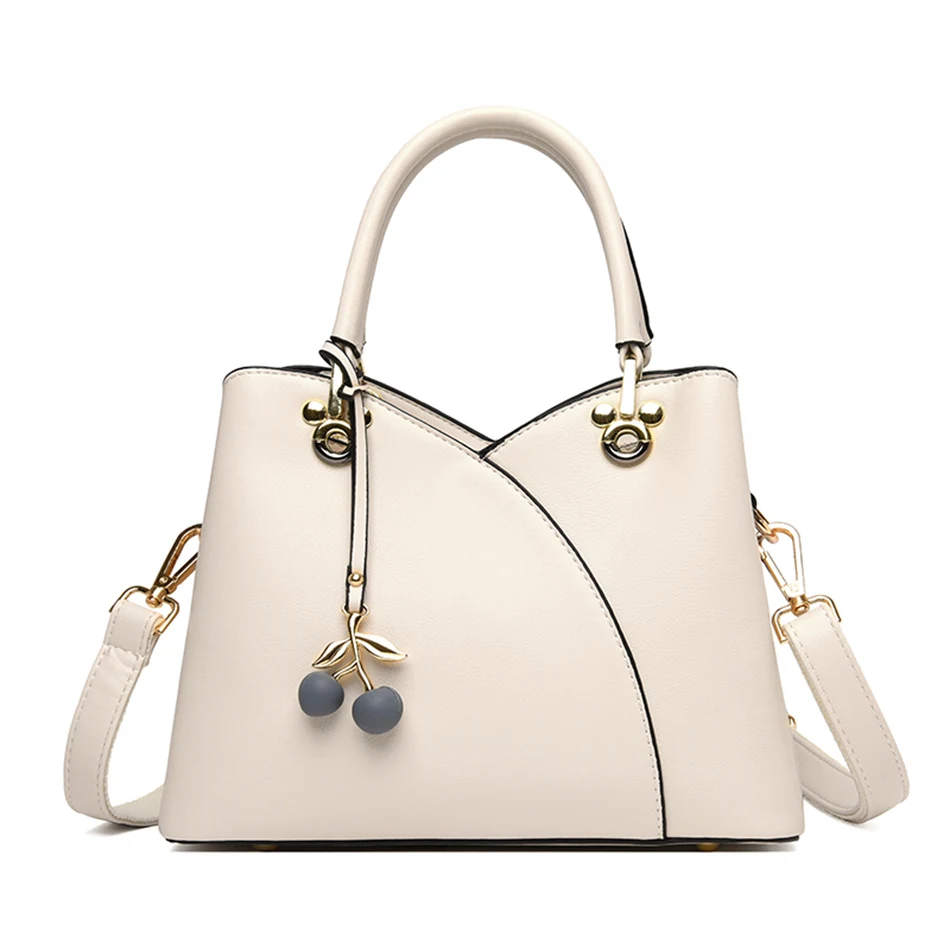 2022 Brand Luxury Handbag Women's Stitching Designer Shoulder Crossbody Bag Soft Leather Ladies Messenger Casual Tote Sac A Main 