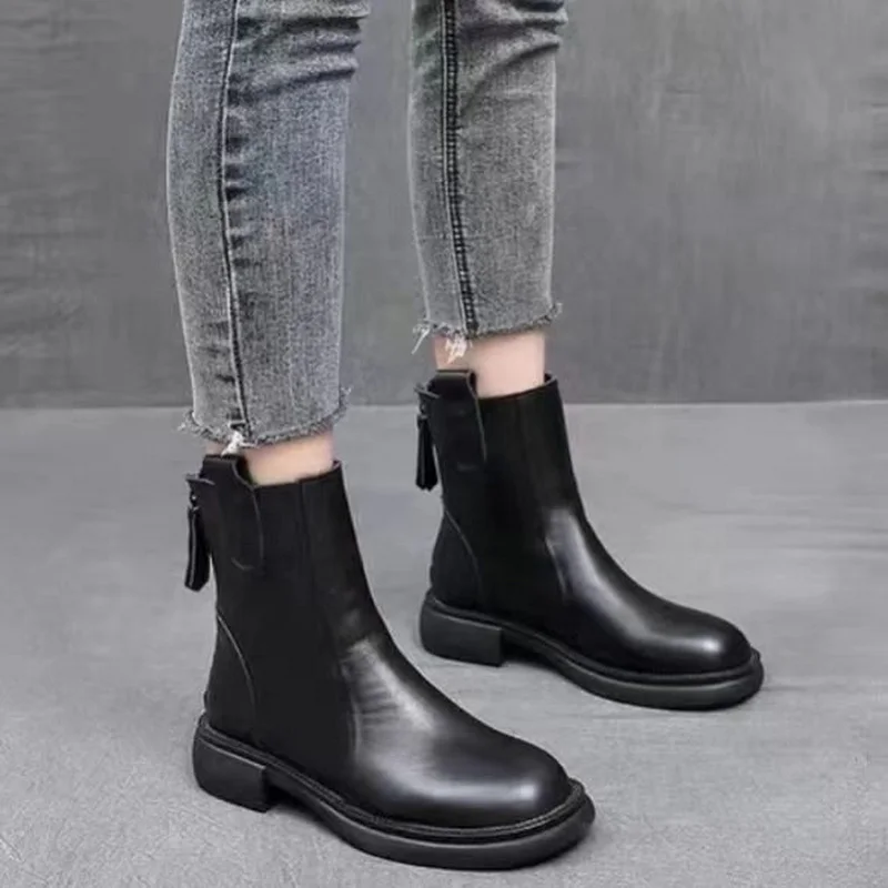 Autumn Women & Girls Ankle Boots Female Antiskid Anti-Slip Shoes Casual Size 35-40