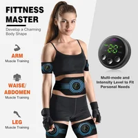 EMS Abdominal Muscle Stimulator Belt - Smart Toning Device with 10 Modes for Home Gym & Body Sculpting 3