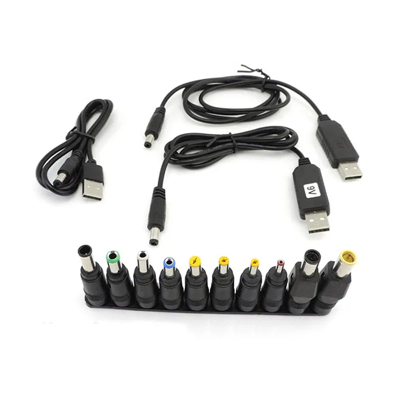 

USB Повышающий Модуль 5 В до 9 в 8,4 в 12 В 12,6 в 10 Штекерный разъем питания преобразователь соединитель адаптер зарядный кабель Q