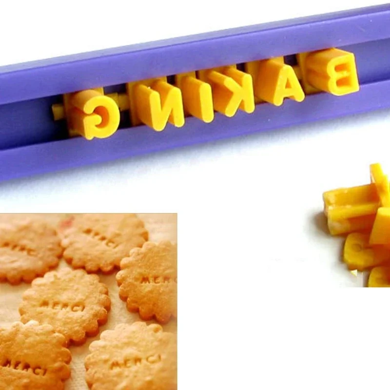 cookie cutters biscuits baking printing alphabet mold cookies cutter word press stamp baking mold cake curling embossing DIY tools