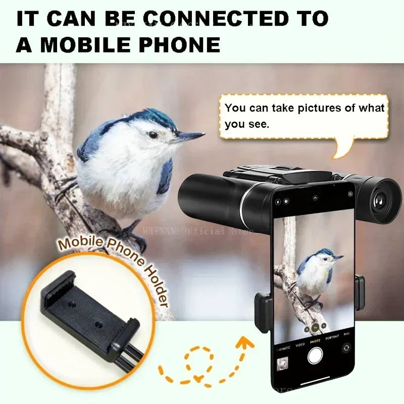 고출력 HD 저조도 레벨 쌍안경, 휴대용 여행, 50000m 장거리 접이식 미니 망원경, 사냥용 광학, 3000X22