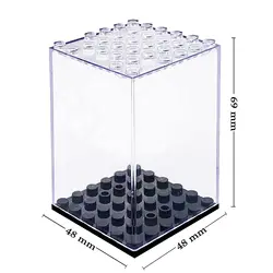 Clear Stackable Display Box for Building Blocks and Minifigures (8pcs)