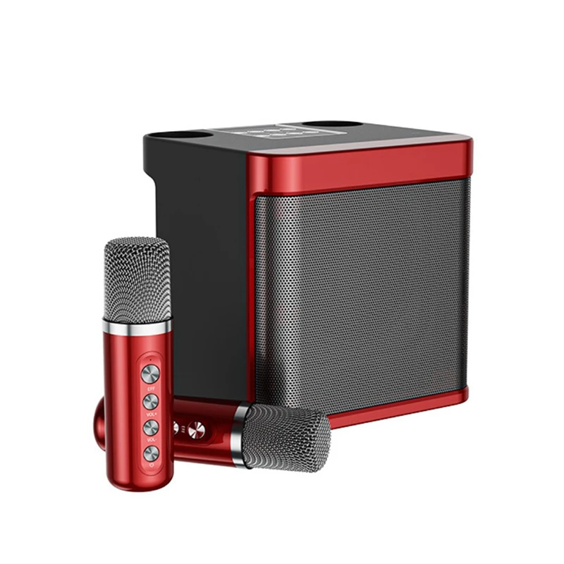 

Комплект Динамиков K Song с Bluetooth, поющий караоке, Bluetooth аудио, беспроводной микрофон «Все в одном»