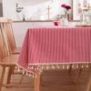 CLT8065 Blue daisy print small fresh countryside tablecloth home cover towel 2