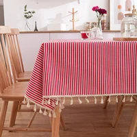 CLT8065 Blue daisy print small fresh countryside tablecloth home cover towel 2