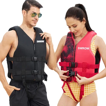 Portable fashion adult children's life jacket neoprene swimming life jacket water sports fishing kayak surfing life jacket 2023 1
