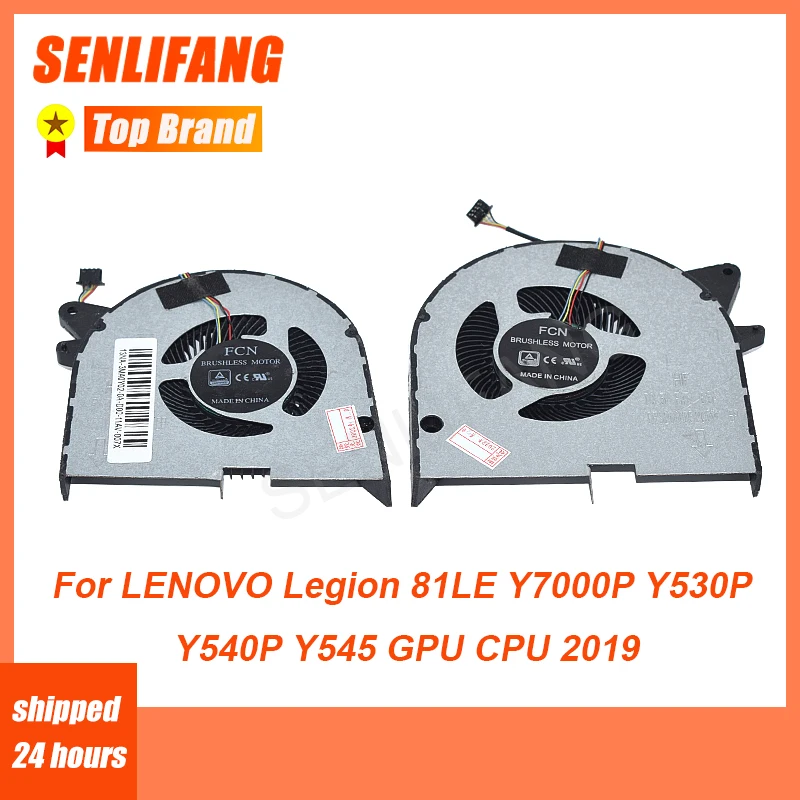 para Lenovo Legião 81le Y7000p Y530p Y540p Y545 Cpu Ventilador Refrigerador Gpu Dfs501105pr0t Dfs200105200t Fkty Dfs2001052q0t Refrigeração 5v 0.5a
