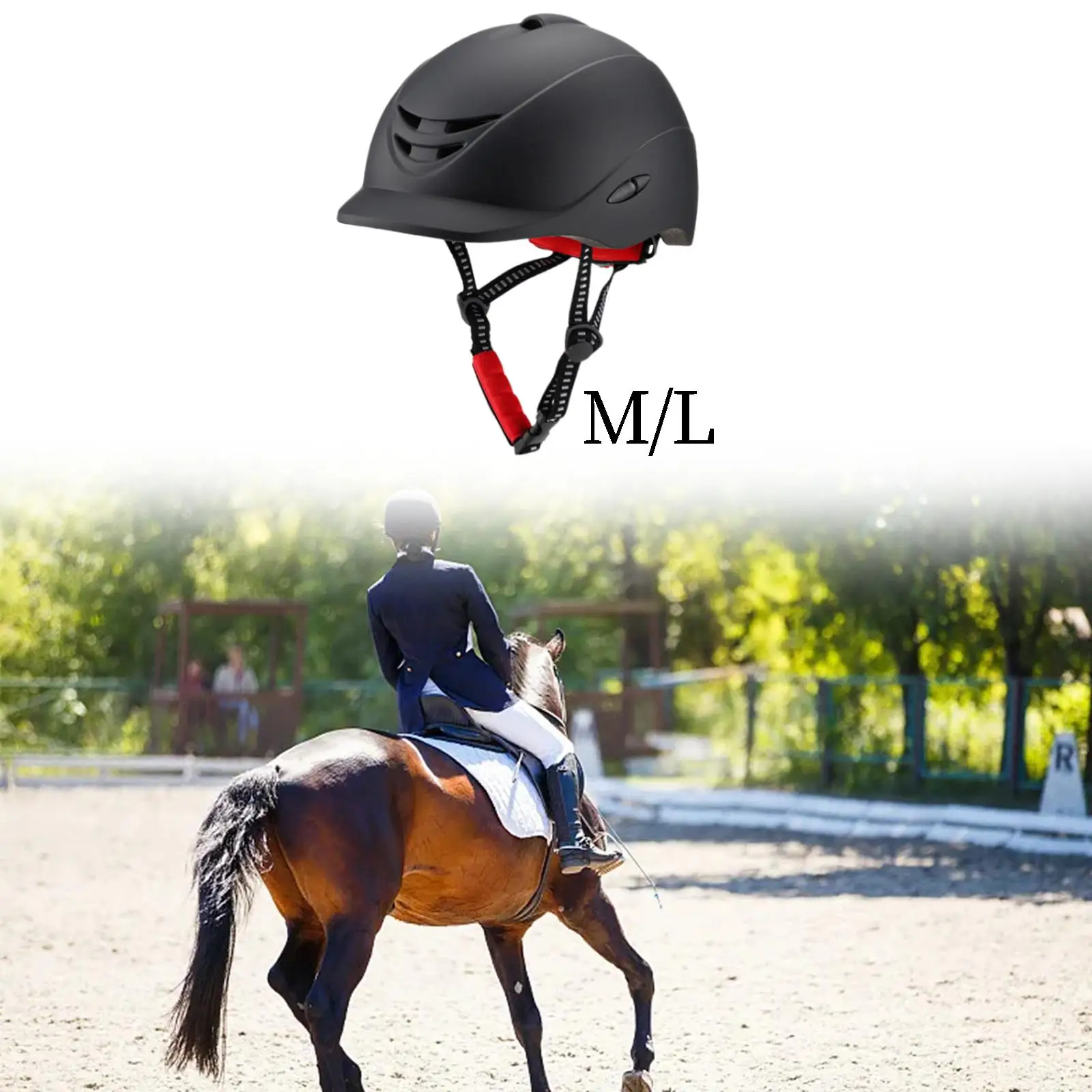 Unisex Equestrian Hat, Men Women Equestrian Hat, Horseback Rriding Hat, Compact Portable Adjustable Gifts for Men and Women 3
