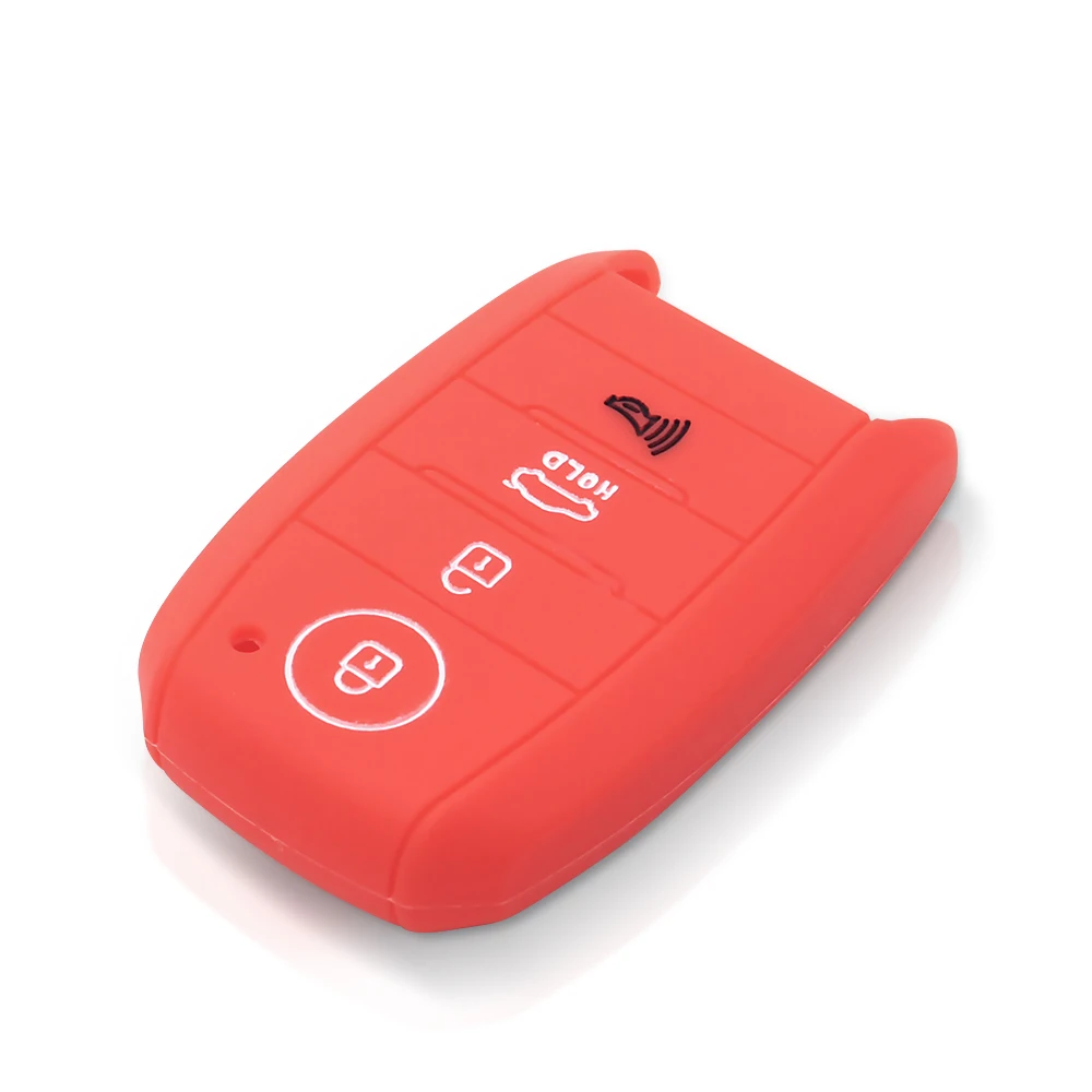 KEYYOU 실리콘 키 케이스 스마트 4BT 커버 Kia Sorento Optima Forte Koup Soul Niro 2014 2015 2016 홀더 보호대 Fob Keyless