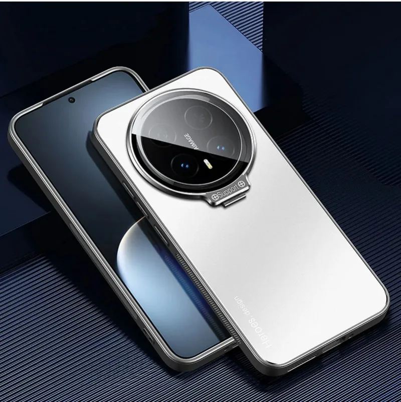 Premium Shockproof Matte Case with Metal Lens Holder & Kickstand