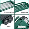 220V Household Electric Grill Indoor Smokeless Skewer Griddle Food Barbecue Baking Pan Roaster Non-Stick BBQ Roasting Oven 6