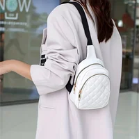 Classic diamond patterned embroidered women's chest bag waist bag double-layer storage phone bag single shoulder crossbody bag