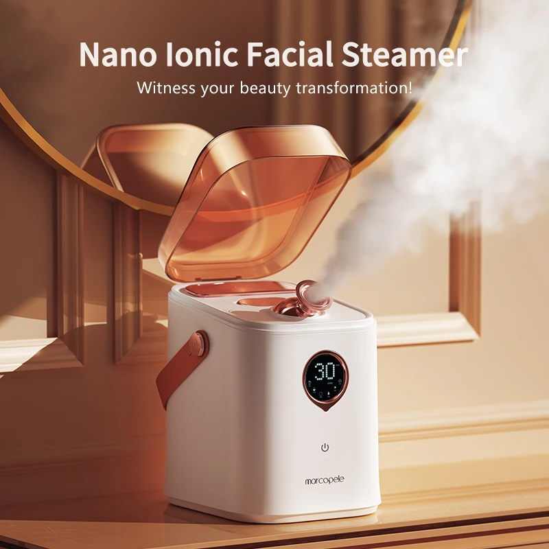 Nano Ionic Face Steamer, Deep Clean, Hidratante, Vapor, Cuidados com a pele, Quente, Frio, Facial, Spa, Sauna