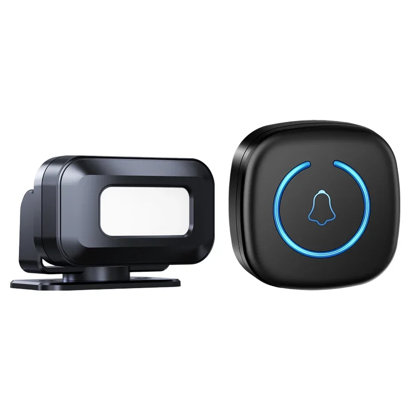 CACAZI IR Wireless Motion Sensor Door Bells Chime for Pet/Home/Retail Store Store Entrance Alert Bell 60 Ringtones EU US Plug