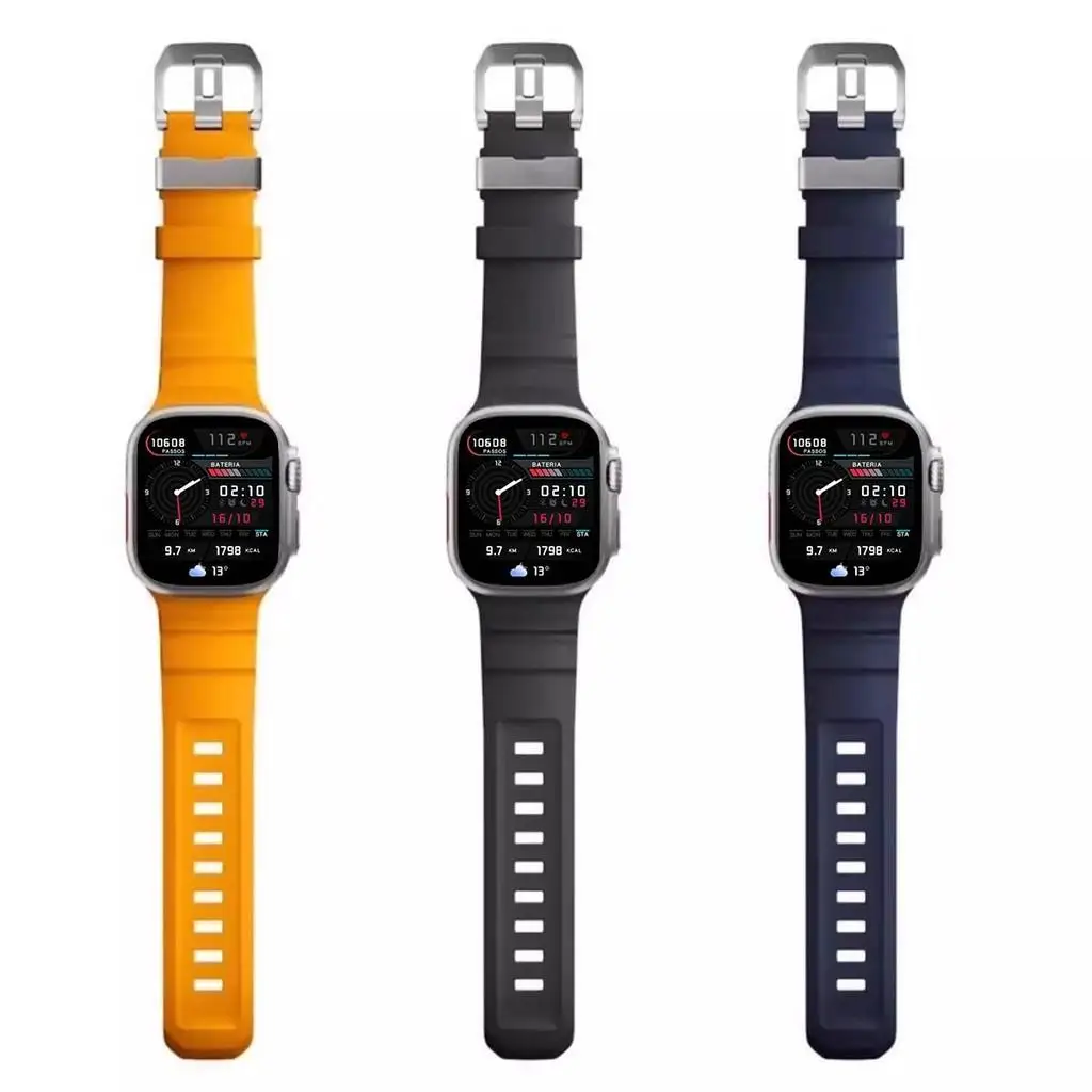 Premium Silicone Strap and Ultra Protective Case