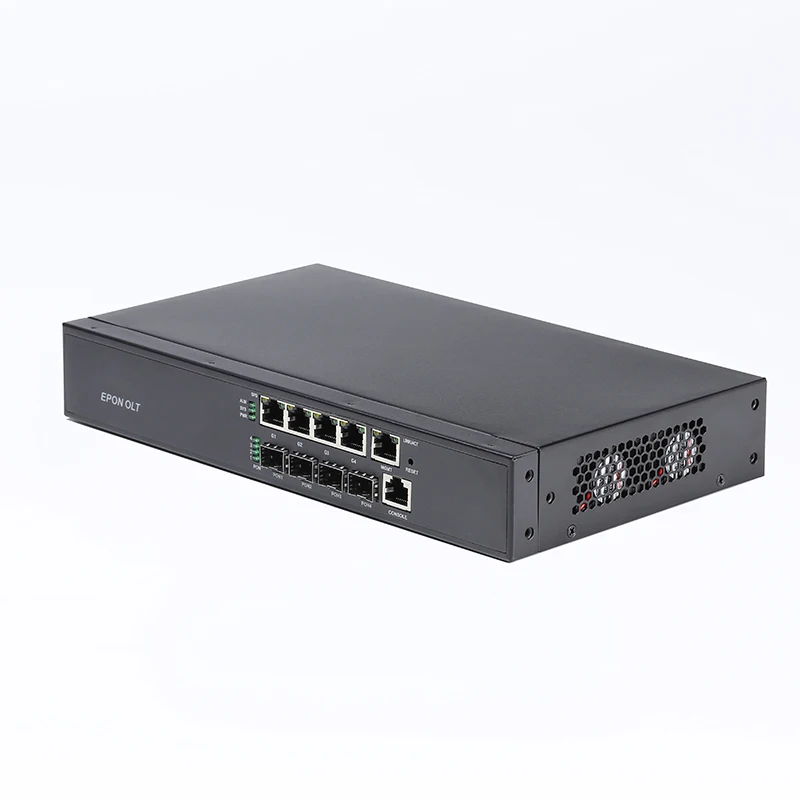 HIOSO EPON OLT 4PON Ports FTTH CATV GEPON OLT Fiber Optic High Quality 1.25G pr